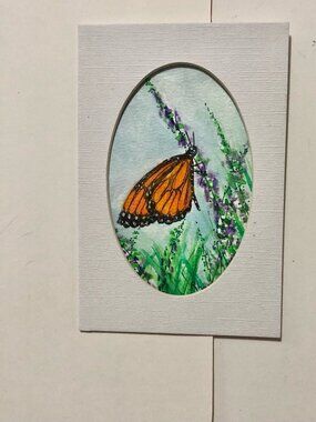 Monarch Butterfly Watercolor Painting